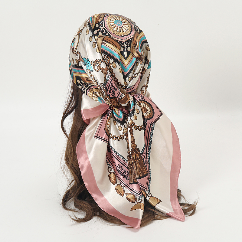 Women'S Fashion Headbands - Атласный квадратный платок для женщин, мусульманский