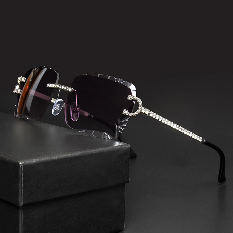 Women'S Fashion Eyeglass Frames - Модные квадратные солнцезащитные очки без оправы,