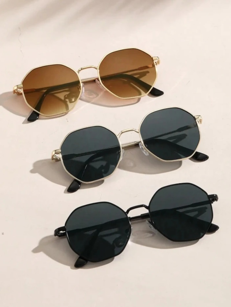 Women'S Fashion Eyeglass Frames - 1/3 пары металлических солнцезащитных очков с