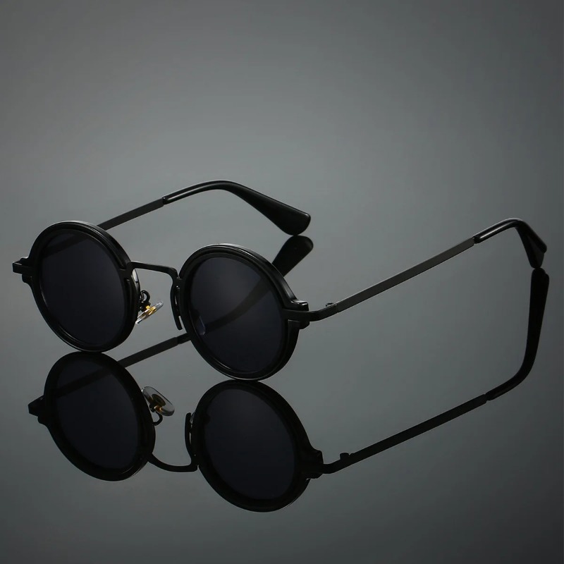 Women'S Fashion Eyeglass Frames - Новые ретро-солнцезащитные очки в металлической круглой
