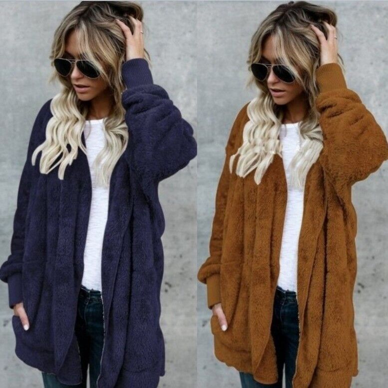 Теплая плюшевая шуба из искусс – обзор и цена Sherpa Coat Women