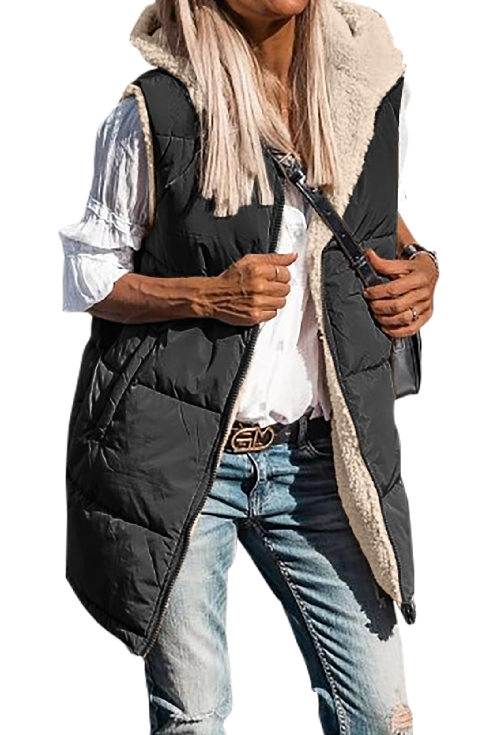 Двусторонние женские зимние па – обзор и цена Sherpa Coat Women