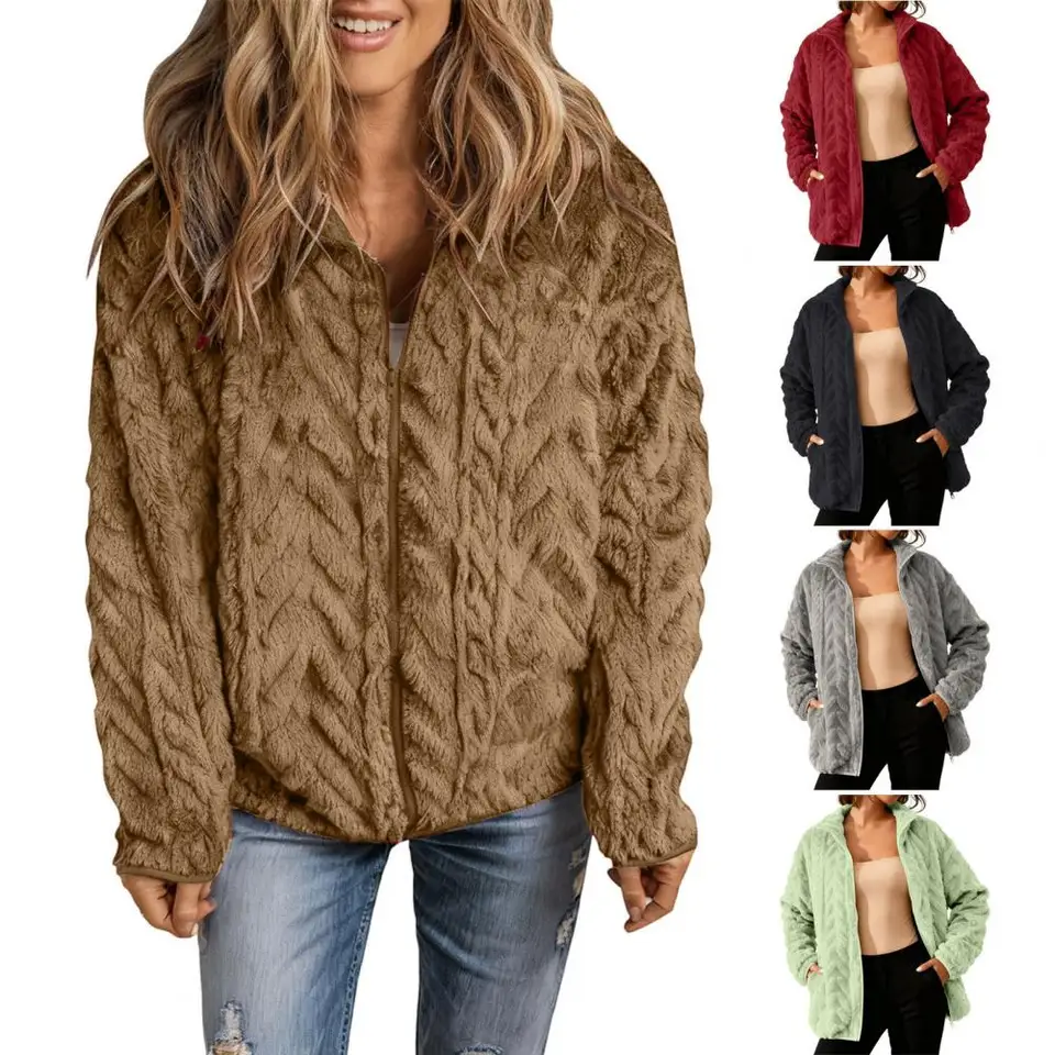 Зимнее пальто женское флисовое – обзор и цена Sherpa Coat Women
