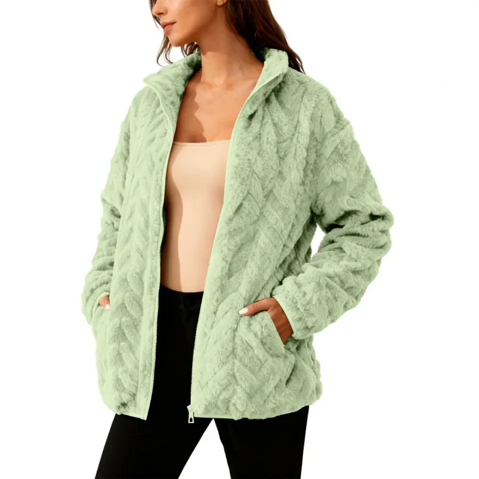 Зимнее пальто женское флисовое – обзор и цена Sherpa Coat Women